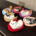 Simulation Mini Cat Cute Plush Cats with Sound Children Birthday Gifts Creative Imitation Cat Toys Ornaments Home Decoration. 