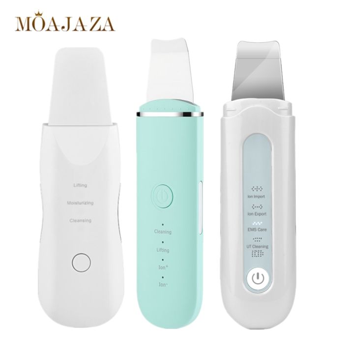 Ultrasonic Skin Scrubber Deep Face Cleaning Shovel Professional Blackheads Peeling Facial Cleanser Beauty Skincare Home Spa Tool