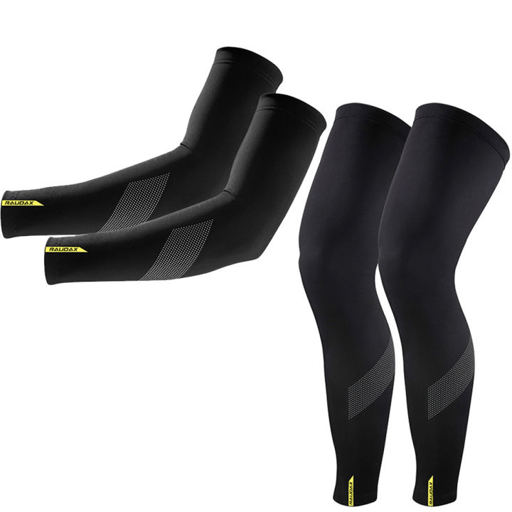 Raudax%20Summer%20Leg%20Warmers%20Black%20UV%20Protection%20Cycling%20Arm%20Warmer%20Breathable%20Bicycle%20Running%20Racing%20MTB%20Bike%20Leg%20Sun%20Protection%20-%20Image%204