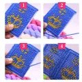 30 Pieces Plastic Mesh Canvas Sheets for Embroidery, Acrylic Yarn Crafting, Knit and Crochet Projects (10.6 x 10.6cm). 