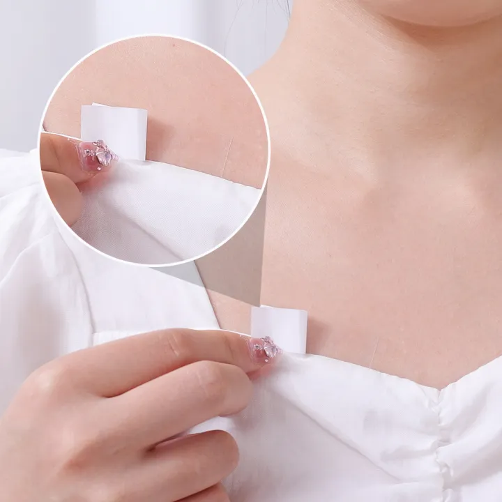 1/2Rolls%20Waterproof%20Dress%20Cloth%20Tape%20Double-sided%20Self%20Adhesive%20Breast%20Bra%20Strip%20Safe%20Transparent%20Clear%20Lingerie%20Tape%20-%20Image%204