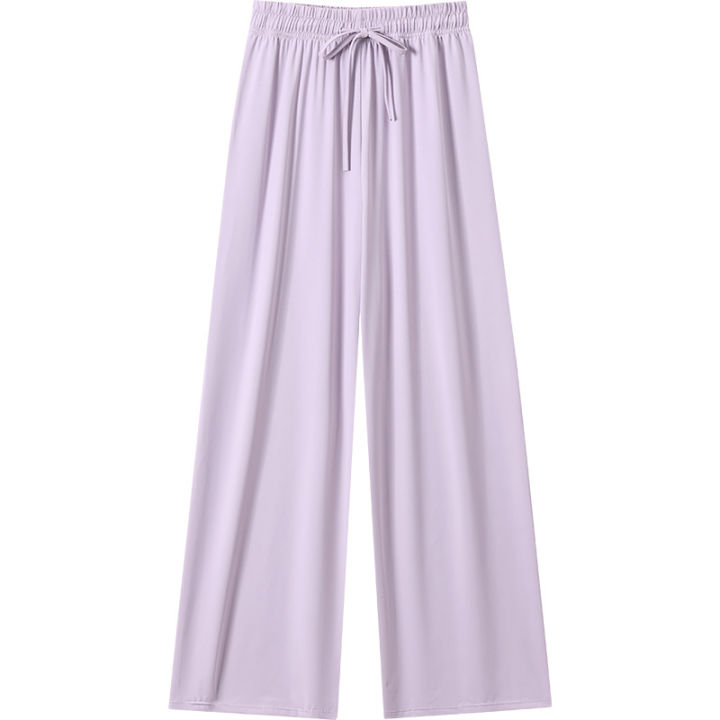 Narrow%20Ice%20Silk%20Sun-Proof%20Wide-Leg%20Pants%20Women's%20Summer%20High%20Waist%20Drape%20Cool%20Pants%20Thin%20Slimming%20Straight-Leg%20Pants%20Casual%20Pants%20-%20Image%205
