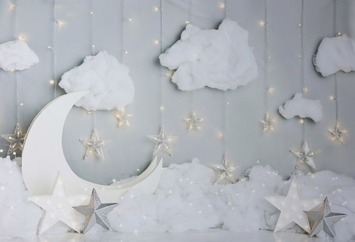 Mehefond%20Photography%20Background%20White%20Clouds%20Glitter%20Stars%20Moon%20Child%201st%20Birthday%20Party%20Cake%20Smash%20Decor%20Backdrop%20Photo%20Studio%20-%20Image%204