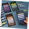 Adhesive Notes120 Sheets 6 Colors Morandi Gradient Color Sticky Notes Memo Pad Lable Sticker Bookmarks Notepad for Strip Index Tabs Writable Page Marking Classify File. 