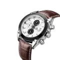 MEGIR men male watch waterproof sports watch three Swiss watches 2020G (SilverGray). 