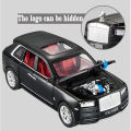 1:30 Rolls Royce Cullinan Diecast Metal Car Luxury 6 Open SUV Alloy Model Car Simulation Sound Light Pull Back Car Toy For Kids Gift. 