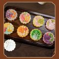 Baking Tools 3D Pattern Mooncake Mold Mini 50g Hand-pressed Mold Plastics Reusable Pastries Dessert Mold Lotus Flower Coconut. 
