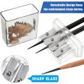 2 Pcs Carpenter Pencil Sharpener Long Point Manual Pencil Sharpener. 