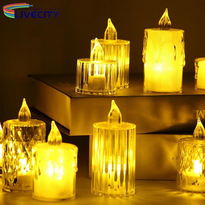 Crystal%20Chandelier%20Set%20Sparkling%20Crystal%20Led%20Candle%20Lights%20for%20Wedding%20Home%20Decor%20Set%20of%203%20less%20Than%203d%20Flickering%20Flame%20Candles%20-%20Image%209