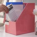 2X Kraft Paper Magazine Rack Bookend Large Book Stand File Holder Foldable Documents Organizer Office Storage Rack.