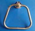 Triangle with Stainless Steel Towel Ring/Napkin Ring - Bathroom Towel Holder - Ring Towel Rail Hanger with Chrome Finish.