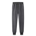 Sports Pants Men'S Fleece Autumn And Winter Trousers Jogging Fashion Ladies Casual Pants Black And White Solid Color. 