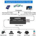 Video Capture Card 1080P Hdmi To Usb Usb 2.0 Video Capture Device Audio Video Recording Game Streaming | Bdhills IT. 