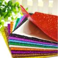 Craft Foam SELF ADHESIVE Glitter Foam Sheets A4 Pack of 10 Assorted. 