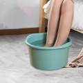 Foot Soaking Tub Foot SPA Basin Bucket Height 7.5inch Portable Build in with Convex Dots Round Sturdy for Soaking Feet,Toe Nails, and Ankles. 