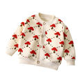 Autumn and Winter New Children's All-Match Knitted Coat for Boys and Girls Keep Baby Warm Cardigan Thickened Outerwear Sweater. 