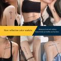 Tattoo for Woman Herbal Juice Tattoo Stickers Semi-permanent Disposable Waterproof Collarbone English Tattoo Stickers.