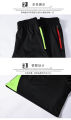 Abibas Men's Sport Shorts Polyester Knitted Breathable Durable Elastic Dry-fit Running Hiking Pants with Zipper Pockets. 
