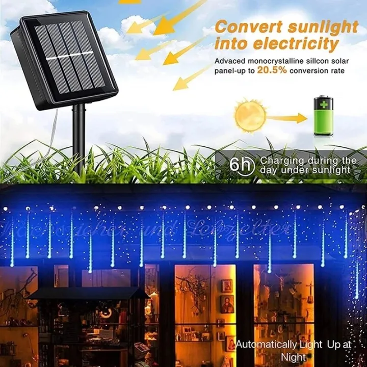 30/50cm%20Solar%20Meteor%20Shower%20Rain%2010%20Tubes%20LED%20String%20Lights%20Waterproof%20Christmas%20Solar%20Street%20Light%20Outdoor%20Garden%20Tree%20Decor%20-%20Image%202