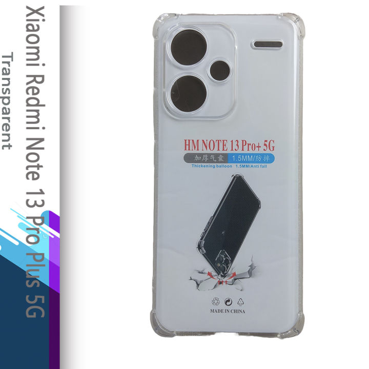 For Xiaomi Redmi Note 13 Pro Plus 5G - USG Premium Silicone Case Crystal Clear Soft TPU Ultra-Thin Transparent Flexible Protective Mobile Phone Back Cover