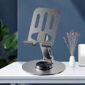 Full Metal Folding 360 ° Rotating Desktop Mobile Phone Holder Stand For iphone ipad Universal Portable Mechanical Metal Stand. 