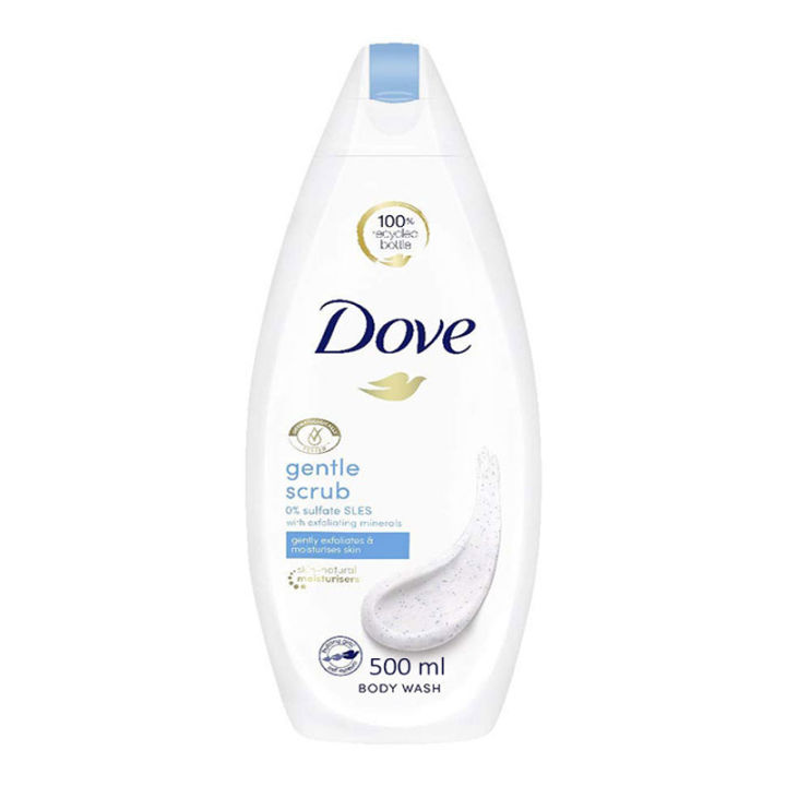 International NETHERLANDS product Dove Gentle Scrub shower gel body wash used for male/ female - 500 ml