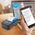 Portable 58mm Thermal Receipt Printer Wire-less BT Mini Bill Ticket POS Mobile Printer with Rechargeable batt-ery Support ESC/POS Compatible with Android iOS Windows for Restaurant Supermarket Retail Clothing Office Small Business. 