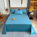 1 Pc Luxury Long-staple Cotton,Flat Bed Sheet,Bed Sheet Without Pillowcase,Solid Colcor. 