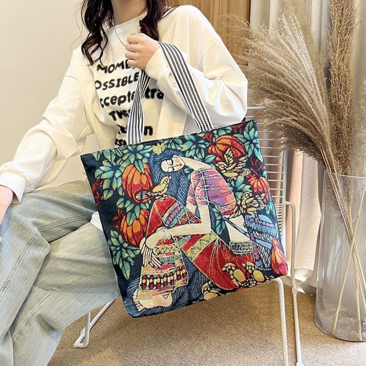 WPOT%20Retro%20Elegant%20Oil%20Painting%20Shopping%20Bag%20Travel%20Bag%20Flower%20Painted%20Tote%20Bag%20Women%20Art%20Handbag%20Canvas%20Bag%20Shoulder%20Bag%20-%20Image%206