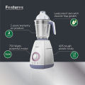 Philips Viva Collection HL7701/00 Mixer Grinder โ 750W, 4 Jars (Elegant Lavender & White, Official Philips Product).