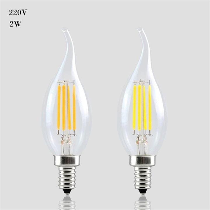 Dimmable E14 Bulb LED 2W 4W 6W Edison Retro Filament Candle Light 220V 240lm Encounter