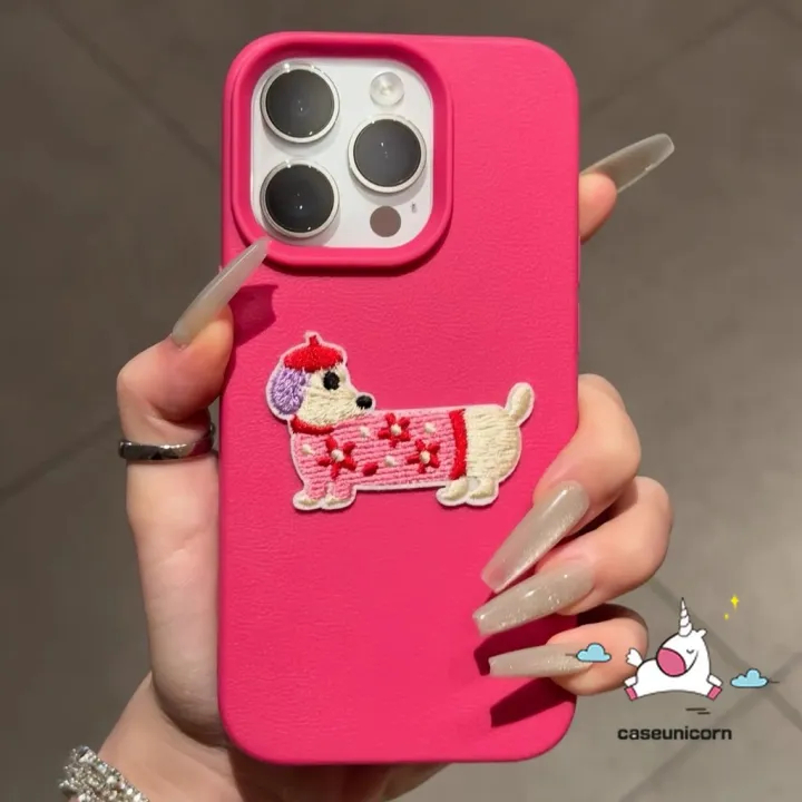 Cute%20Puppy%20Cartoon%20Dachshund%20Dog%20DIY%203D%20Sticker%20Couples%20Case%20Compatible%20for%20IPhone%2015%2011%2016%2014%2013%2012%20Pro%20Max%20XR%20X%2014%2016%2015%20Plus%20XS%20Max%20Luxury%20Case%20-%20Image%203