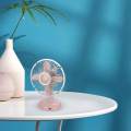 Mini Desk Fan Quiet Operation Lightweight Desktop Home Personal Portable Fan.