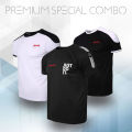 AMR Brand 3 Pcs Combo T-Shirt Mesh Fabric Soft And Comfortable T-Shirt For Men. 