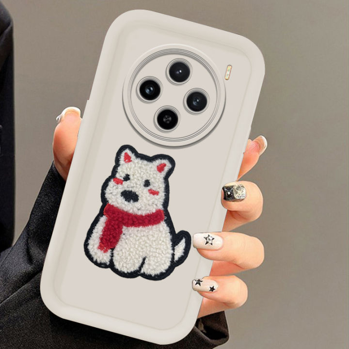 Tokifu%20For%20VIVO%20X100%20With%20DIY%20Cute%20Puppy%20Sticker%20-%20Step%20Lens%20Full%20Pack%20Thickened%20Anti-Drop%20Silicone%20Phone%20Case%20-%20Image%202