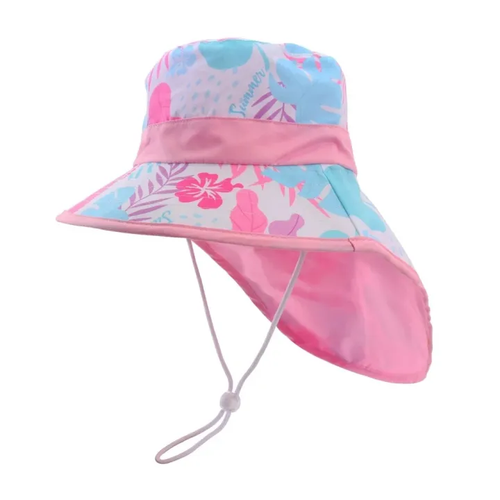 New%20Panama%20Summer%20Baby%20Bucket%20Hat%20for%20Boys%20Girls%20Cartoon%20Children's%20Beach%20Shawl%20Hat%20Kids%20Wide%20Brim%20UV%20Protection%20Outdoor%20Sun%20Cap%20-%20Image%206