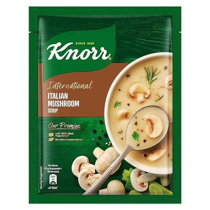 International Italian Mushroom Soup Pouch, 46g / 48g (Weight Many Vary)