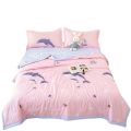 Washed cotton summer cool quilt, summer quilt air conditioner quilt washable double thin quilt summer single student quilt quilt bed quilt.