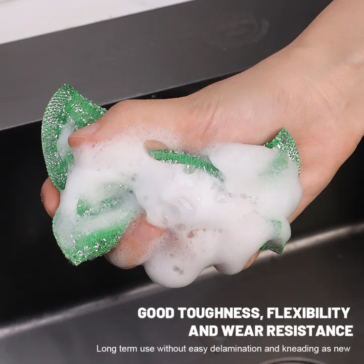 4pcs%20Dish%20Sponge%20Scrub%20Pads%20Non%20Scratch%20Scrubbers%20Colourful%20Block%20Cleaning%20Sponges%20Reusable%20Scouring%20Pads%20Kitchen%20Dish%20Scrub%20Sponge%20-%20Image%204