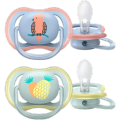 Philips AVENT Ultra Air Baby Soother Orthodontic Pacifiers 0 to 6 Months 2pcs INDONESIA.
