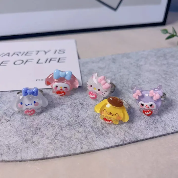 2023%20Sanrio%20Anime%20Ring%20Adjustable%20Accessories%20Cute%20Cinnamoroll%20My%20Melody%20Kuromi%20Resin%20Girlfriend%20Girl%20Heart%20Decorate%20Toys%20Gift%20-%20Image%203