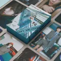 55 x Bangtan Boys V Kim Taehyung Photocards BTS Kim Tae Hyung Layover Solo for Fans Gift (BTS V-Layover3). 