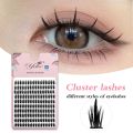 Yelix 160 clusters anime lashes Cosplay lash clusters wispy japanese makeup spikes eyelashes strands eyelash.