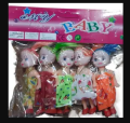 Barbie Doll 5 Piece Set For girls Mini Dolls For Daily Use Toys-Multicolor.