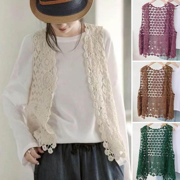 Knitted%20Hollow%20Vest%20Retro%20Knitted%20Crochet%20Sleeveless%20Women's%20Summer%20Vest%20Stylish%20Open%20Stitch%20Cardigan%20for%20Daily%20Outwear%20Loose%20-%20Image%205