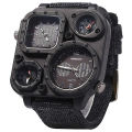 Nax Shiweibao Men Dual Time Zone Quartz Wrist Watch With Compass. 