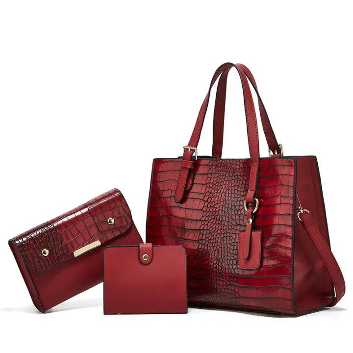Shang%20one-shoulder%20cross-body%20hand%20crocodile%20pattern%20mother%20bag%202024%20new%20cross-border%20European%20and%20American%20retro%20multi-piece%20set%20of%20women's%20bags%20-%20Image%202