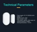 CPVAN Door Sensor Door Open/Closed Detector 433MHz Tamper Alarm Sensor for WiFi GSM 3G 4G Home Security Alarm System. 