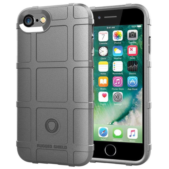 For Iphone 8 Soft TPU Heavy Duty Rugged Shield Armor Tough Shockproof Protection Case Cover