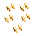 NAMUNY 8Pcs Socket Cover Cap Gold Plated RCA Cap Plug Short-Circuit Socket Phono Connector Shielding RCA Shielding Plug. 